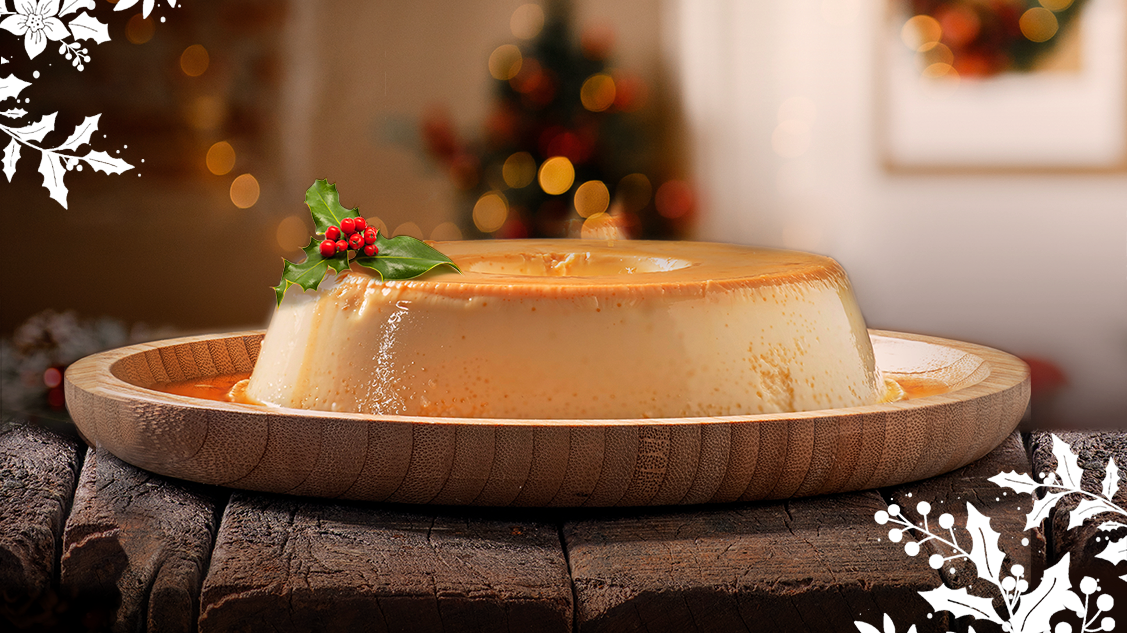 Receta de un rico Flan de Navidad
