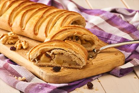 Receta de deliciosa Trenza dulce de manzana