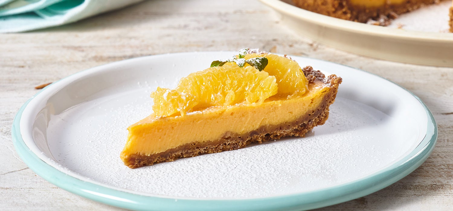 Pie de zanahoria y naranja