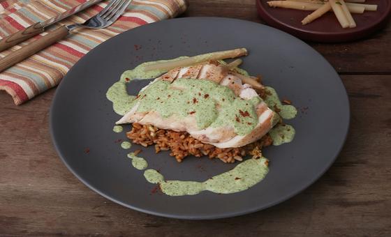 Delicioso Pollo en crema de brócoli