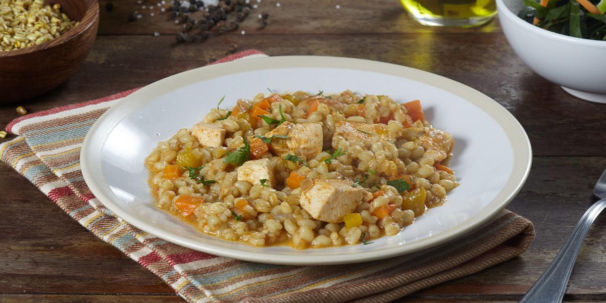Recetas fáciles con trigo: Guiso de trigo con pollo