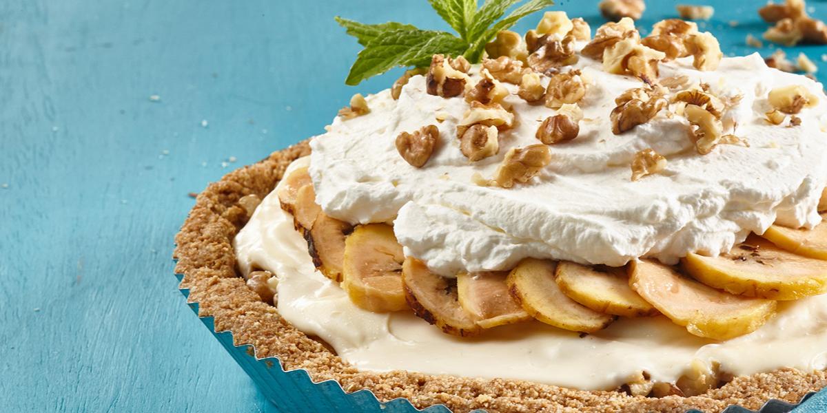 Pie de plátano y leche condensada