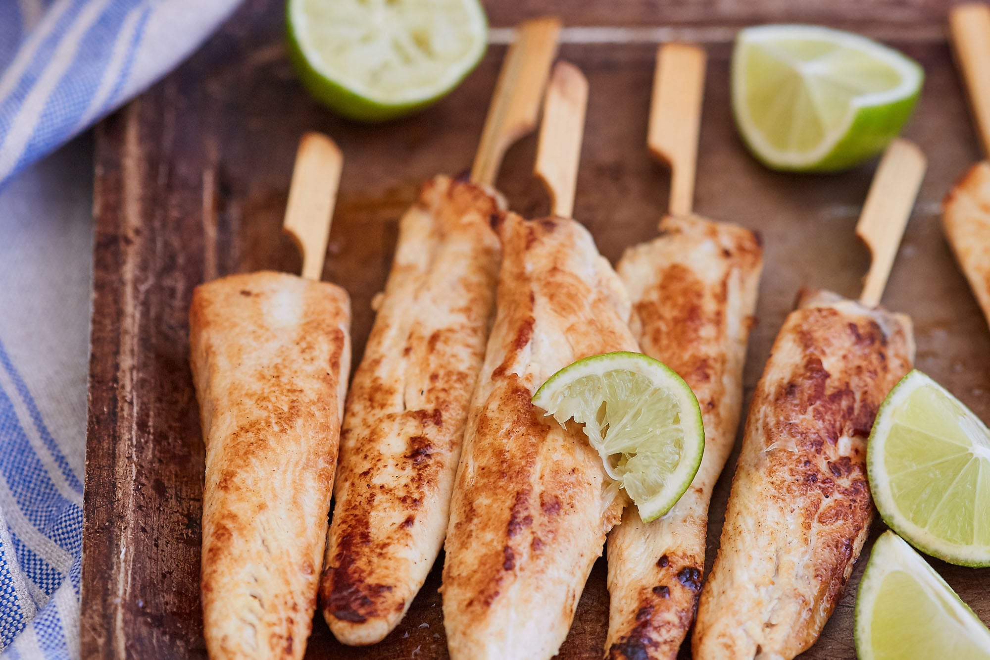 Cena rápida: Pinchos de pollo al fondor