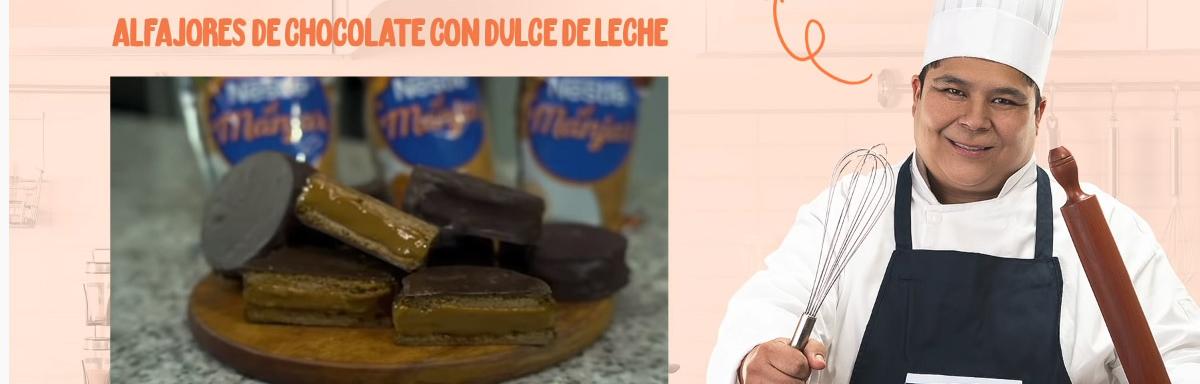 Aprende a cocinar alfajores de chocolate con dulce de leche