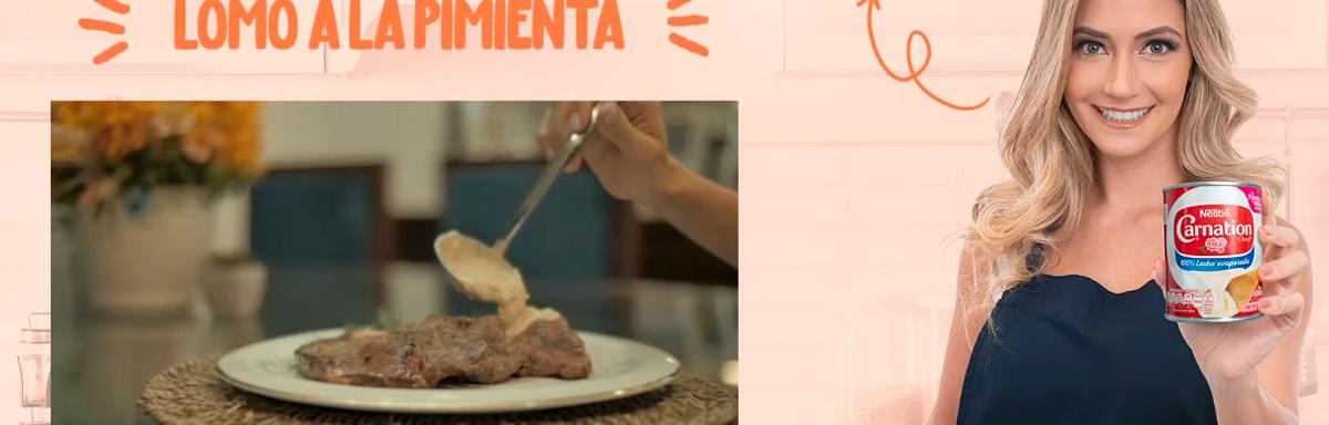 Aprende a cocinar Lomo a la pimienta como María René Antelo