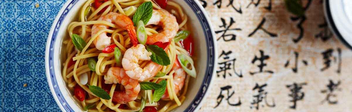Ramen de camarones.