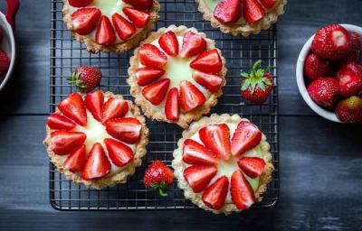 Conservar fresas en postre