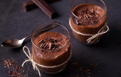 La mousse de chocolate es la más conocida.