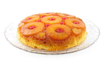 Un postre de piña.