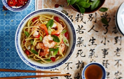 Ramen de camarones.