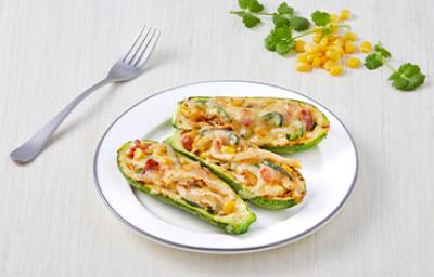 Plato con zucchini