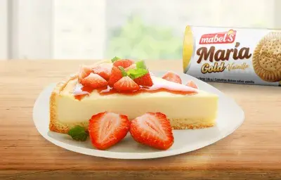 Cheescake de Frutilla con María Gold