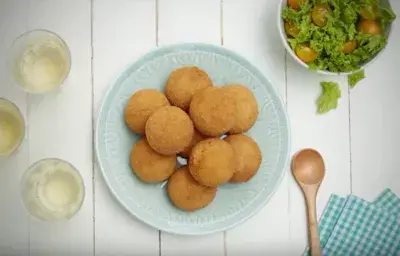 Bombas de papa al horno Bombas de papa al horno