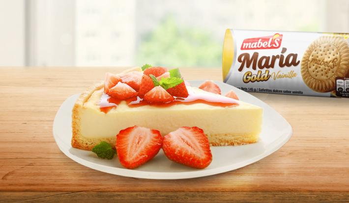 Cheescake de Frutilla con María Gold